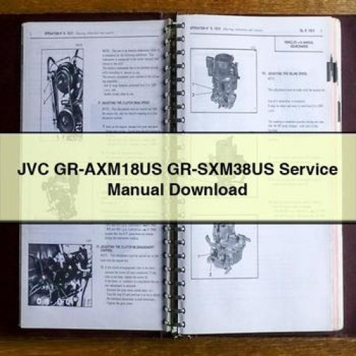 JVC Gr-axm18us Gr-sxm38us Service Repair Workshop Manual PDF
