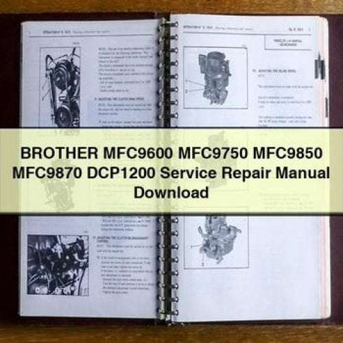 Brother MFC9600 MFC9750 MFC9850 MFC9870 DCP1200 Service Repair Workshop Manual PDF