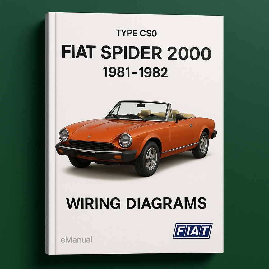 FIAT SPIDER 2000 TYPE CS0 1981-1982 Wiring DiagramS