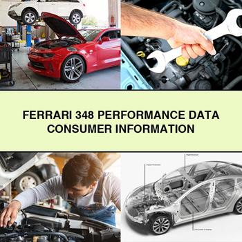 Datos de rendimiento del FERRARI 348 Información para el CONSUMIDOR