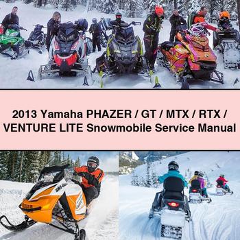 Manual de servicio y reparación de motos de nieve Yamaha PHAZER/GT/MTX/RTX/Venture LITE 2013