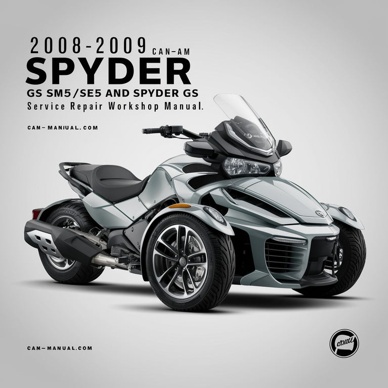 2008 2009 Can-Am Spyder GS SM5/SE5 und Spyder GS Service-Reparatur-Werkstatthandbuch