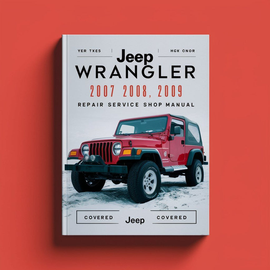 Manual de taller y servicio de reparación de Jeep WRANGLER 2007 2008 2009