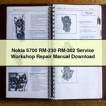 Manual de reparación y servicio del taller Nokia 5700 RM-230 RM-302