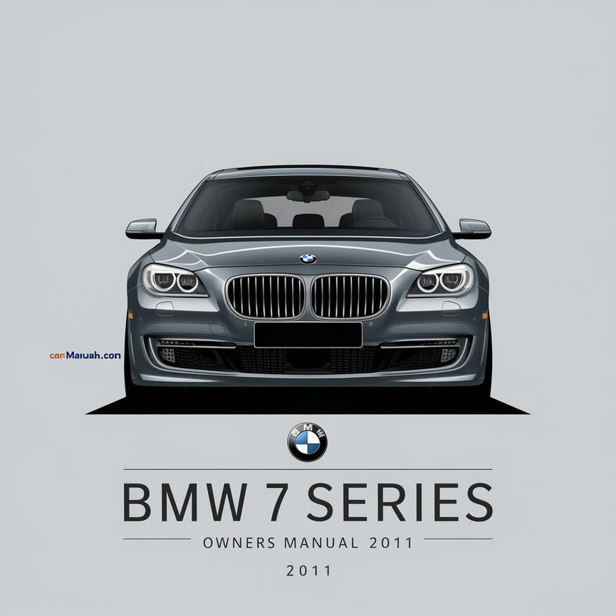 BMW 7 Series Owners Manual 2011