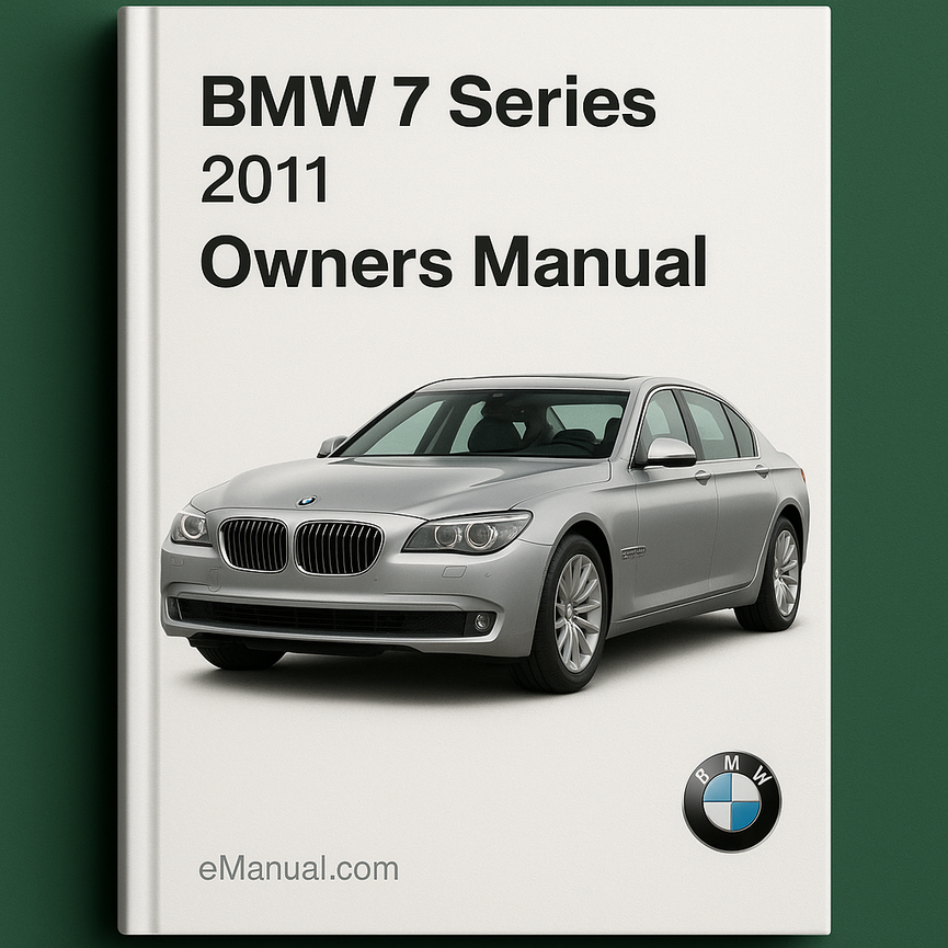 BMW 7 Series Owners Manual 2011