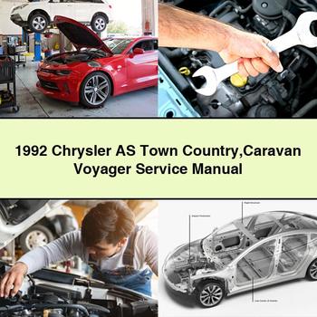 1992 Chrysler AS Town Country Caravan Voyager Service-Reparaturhandbuch