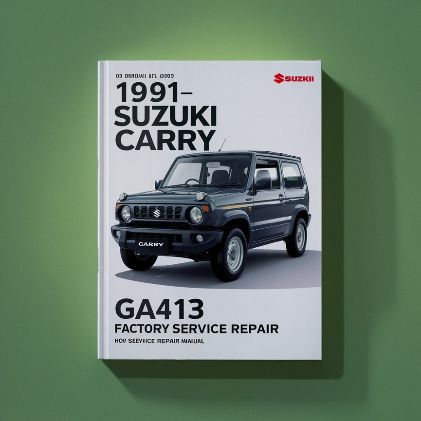 Manual de reparación y servicio de fábrica del Suzuki Carry GA413 1991-1999