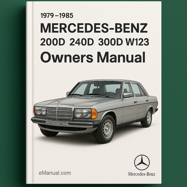Manual del propietario del Mercedes-Benz 200D 240D 300D W123 1979-1985