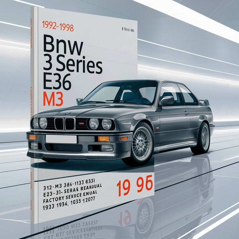 Manual de reparación y servicio de fábrica del BMW Serie 3 E36 M3 318i 323i 325i 328i 1992-1998 1993 1994 1995 1996 1997