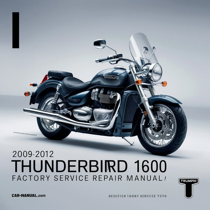 2009-2012 Triumph Thunderbird 1600 Werkswartungs-Reparaturhandbuch 2010 2011