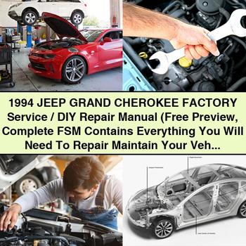 Manual de reparación de fábrica y de bricolaje del Jeep Grand CHEROKEE 1994 (vista previa gratuita FSM completo)