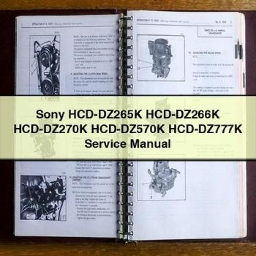 Sony Hcd-dz265k Hcd-dz266k Hcd-dz270k Hcd-dz570k Hcd-dz777k Service Repair Workshop Manual PDF