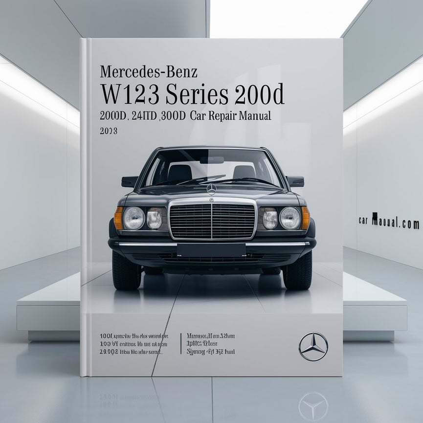 Manual de servicio y reparación del vehículo Mercedes-BENZ W123 Series 200D 240D 240TD 300D 300TD (1976 1977 1978 1979 1980 1981 1982 1983 1984 1985)