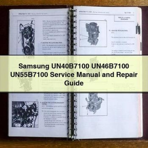 Samsung Un40b7100 Un46b7100 Un55b7100 Service Repair Workshop Manual PDF