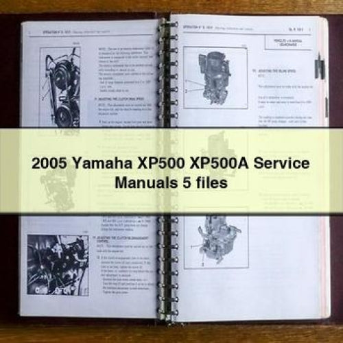 Manuales de servicio y reparación de Yamaha XP500 XP500A 2005 5 archivos