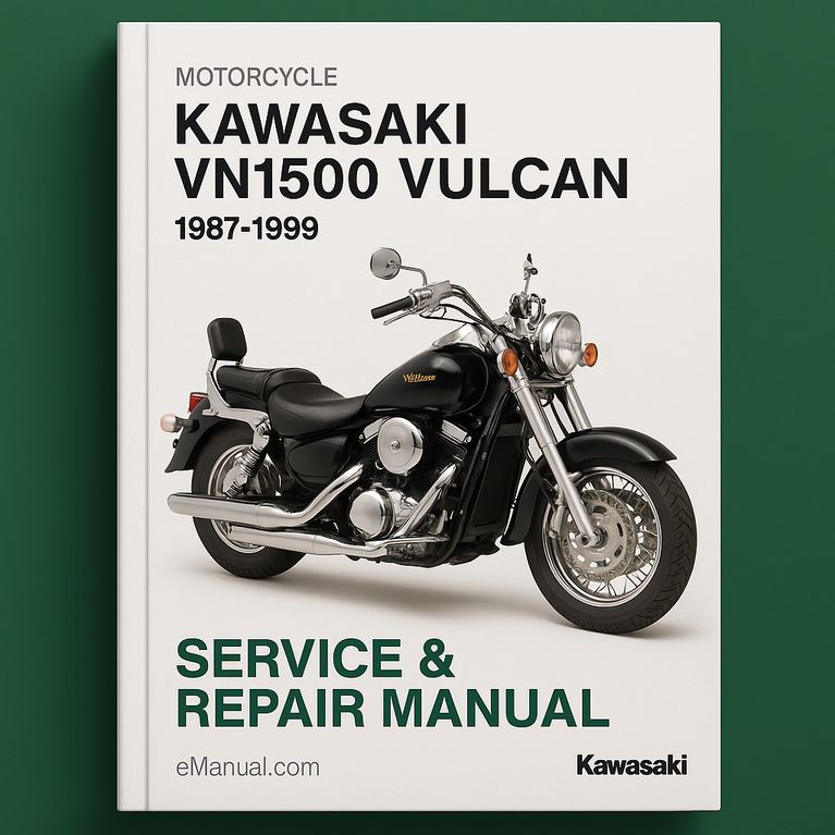 Kawaski VN1500 Vulcan Service Repair Manual 1987-1999