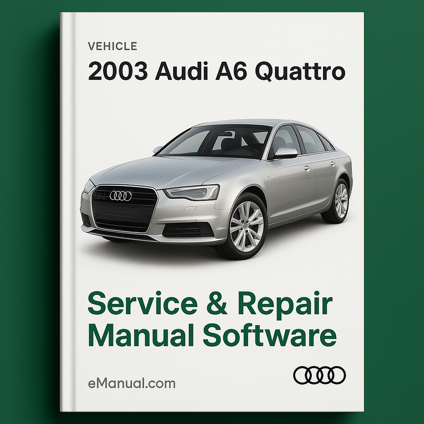 2003 Audi A6 Quattro Service & Repair Manual Software