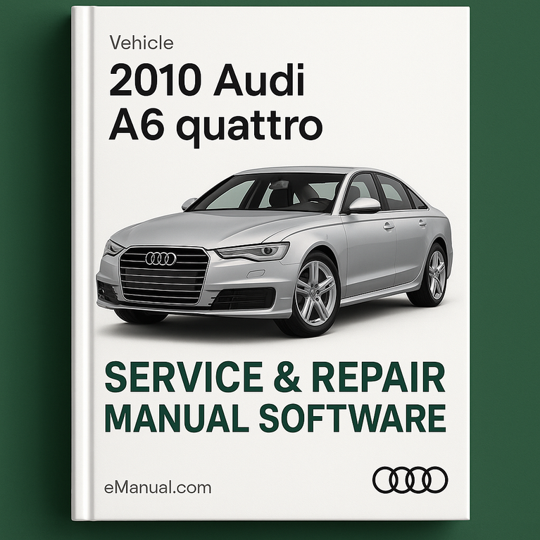 2010 Audi A6 Quattro Service & Repair Manual Software
