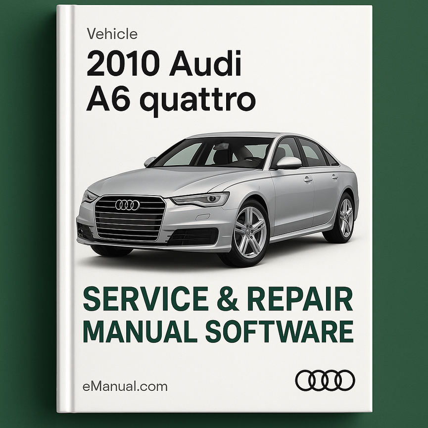 2010 Audi A6 Quattro Service & Repair Manual Software