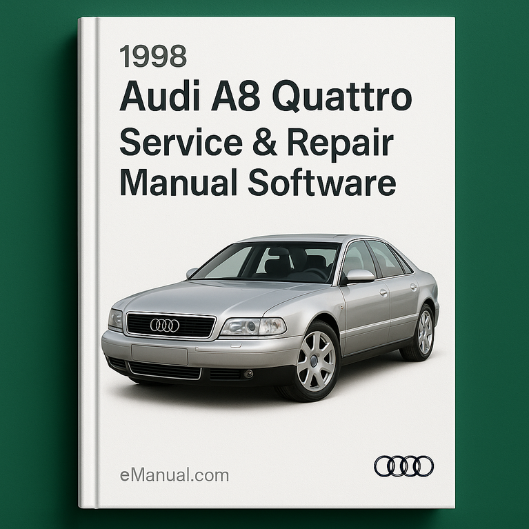 1998 Audi A8 Quattro Service & Repair Manual Software