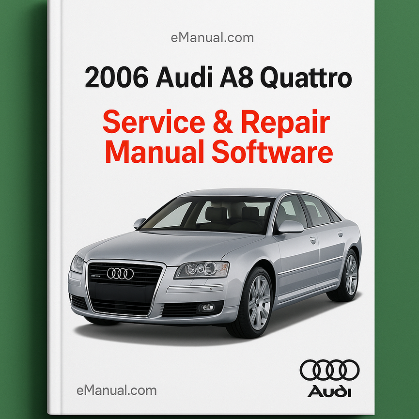 2006 Audi A8 Quattro Service & Repair Manual Software