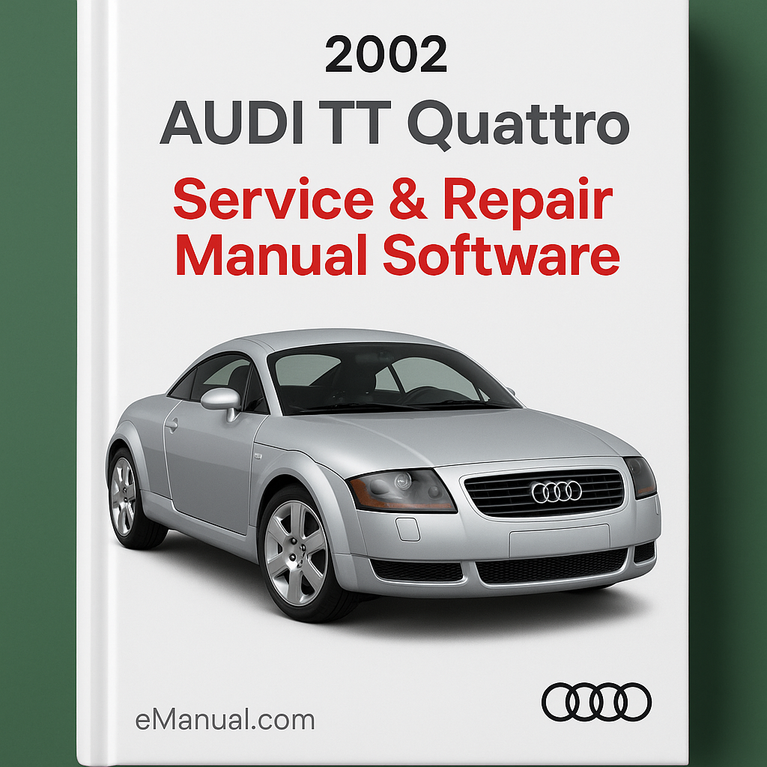 2002 Audi TT Quattro Service & Repair Manual Software