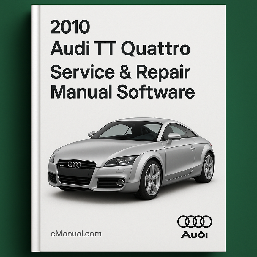 2010 Audi TT Quattro Service & Repair Manual Software