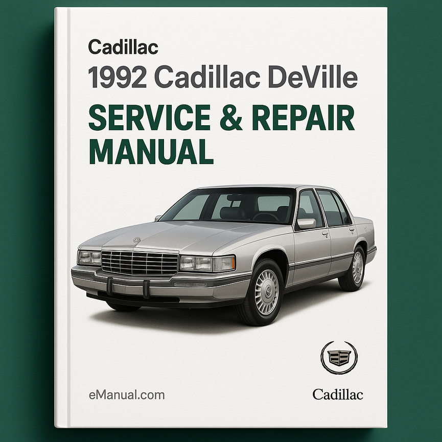 1992 Cadillac Deville Service & Repair Manual Software