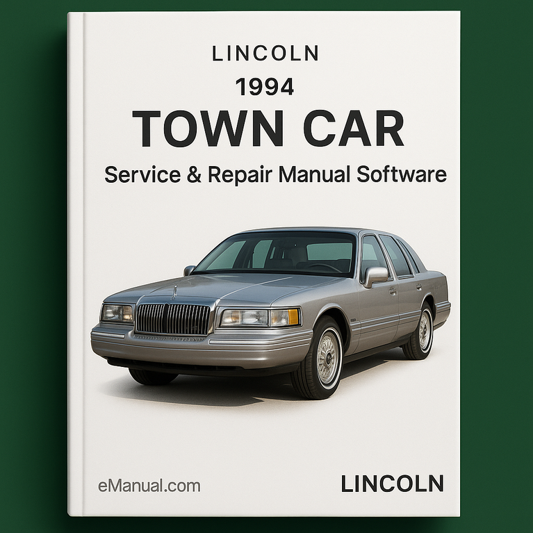 1994 Lincoln Town CAR Service & Repair Manual Software
