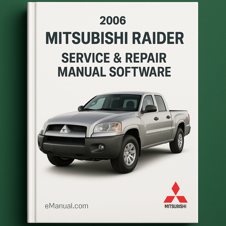 2006 Mitsubishi Raider Service & Repair Manual Software
