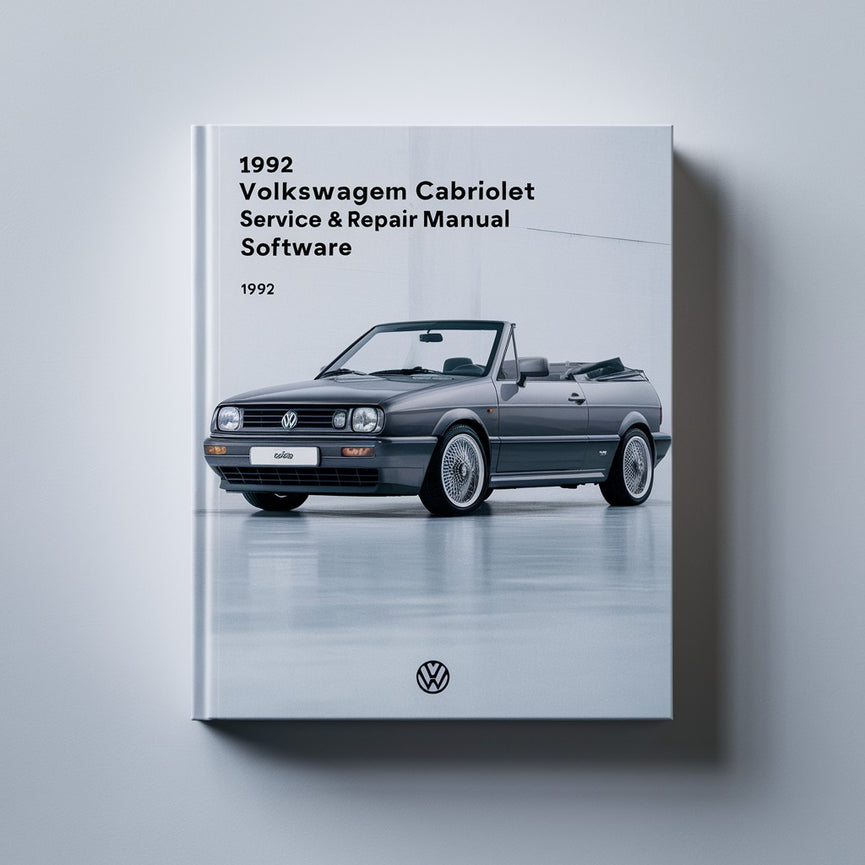 Service- und Reparaturhandbuchsoftware für das Volkswagen Cabriolet von 1992