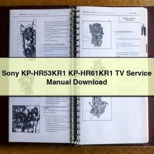 Sony Kp-hr53kr1 Kp-hr61kr1 TV Service Repair Workshop Manual PDF