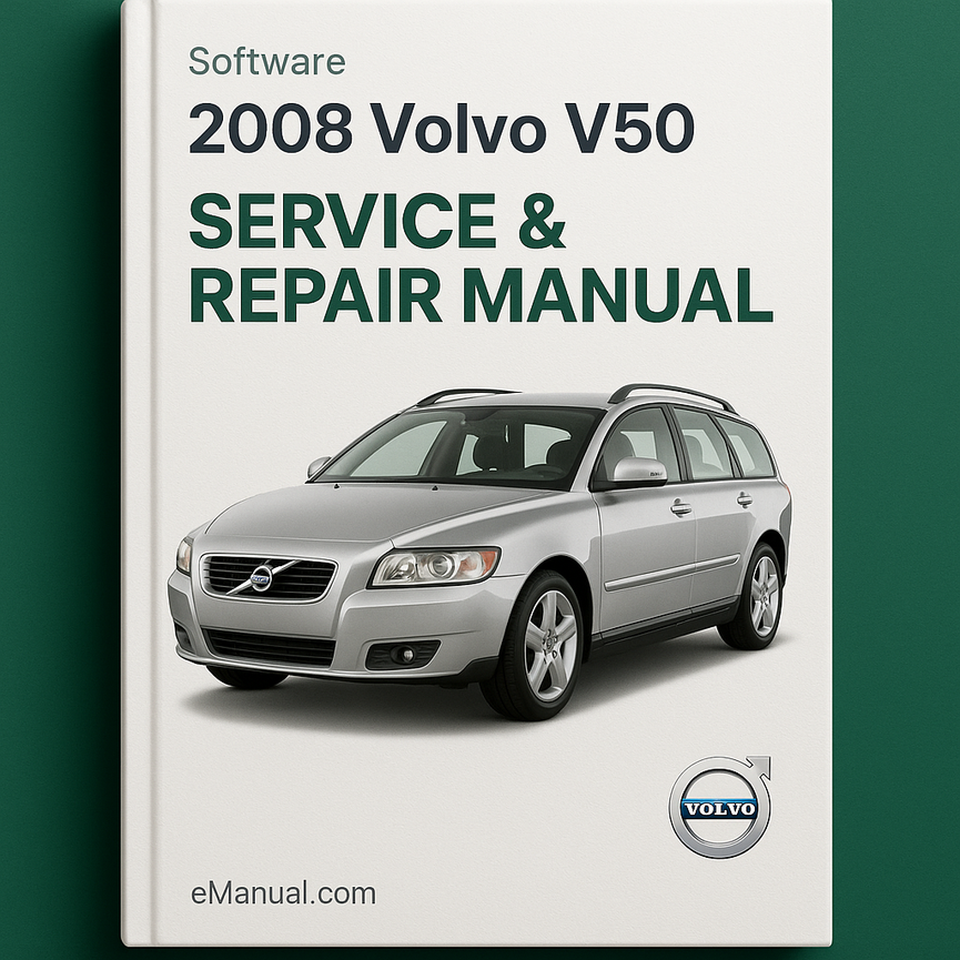 2008 Volvo V50 Service & Repair Manual Software