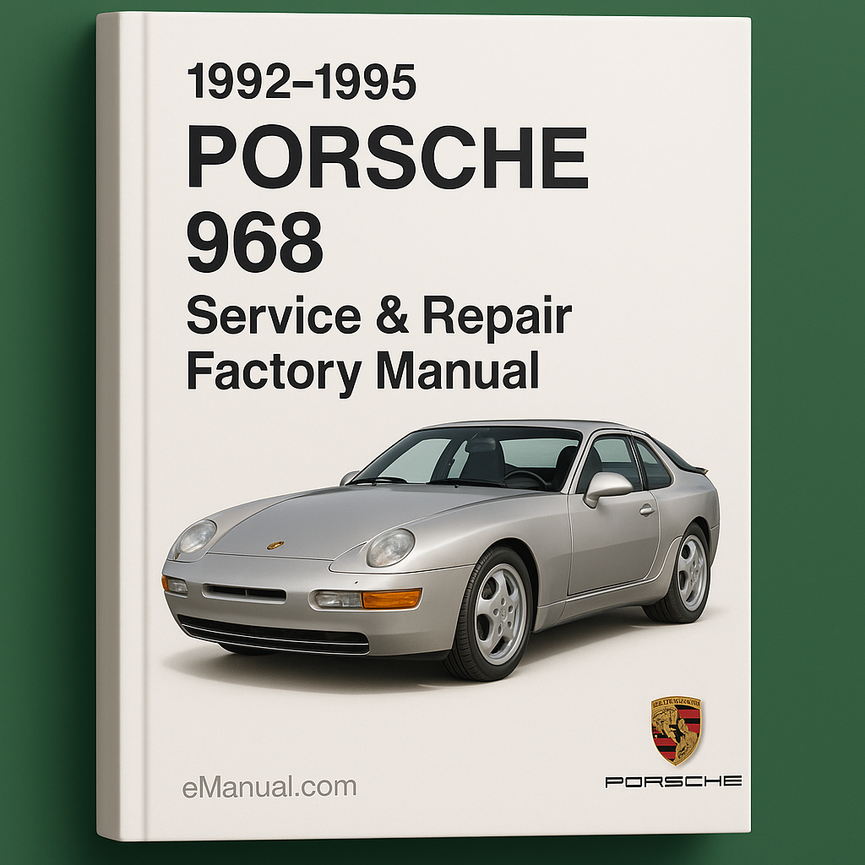 1992-1995 Porsche 968 Service Repair Factory Manual (1992 1993 1994 1995)