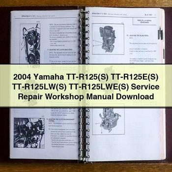 2004 Yamaha TT-R125(S) TT-R125E(S) TT-R125LW(S) TT-R125LWE(S) Service-Reparatur-Werkstatthandbuch