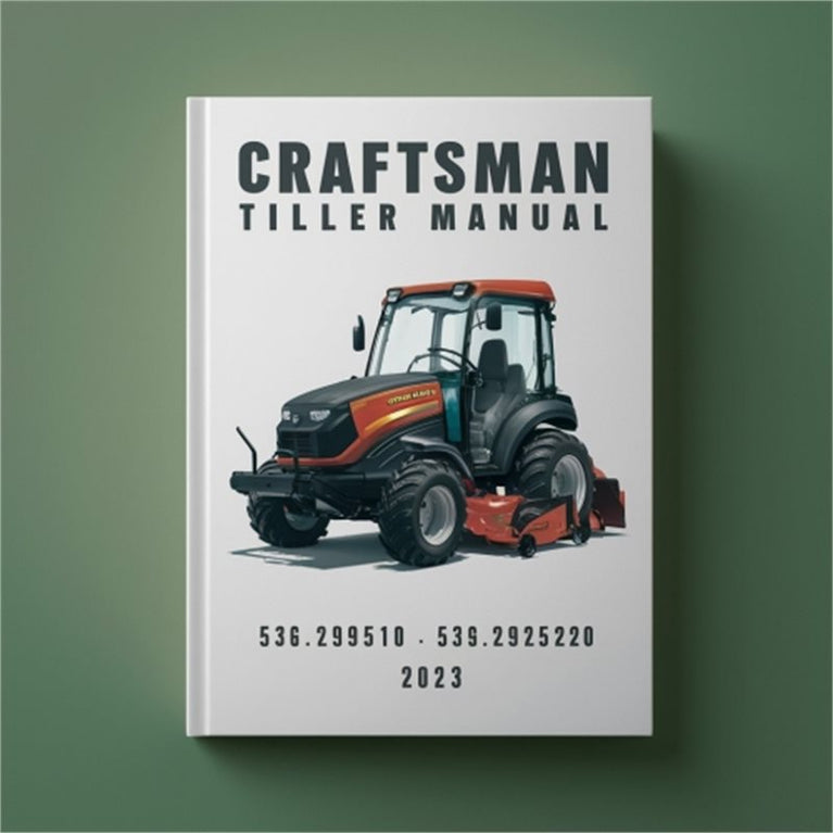 Craftsman Tiller 536.292510 536.292520 Service Repair Workshop Manual PDF