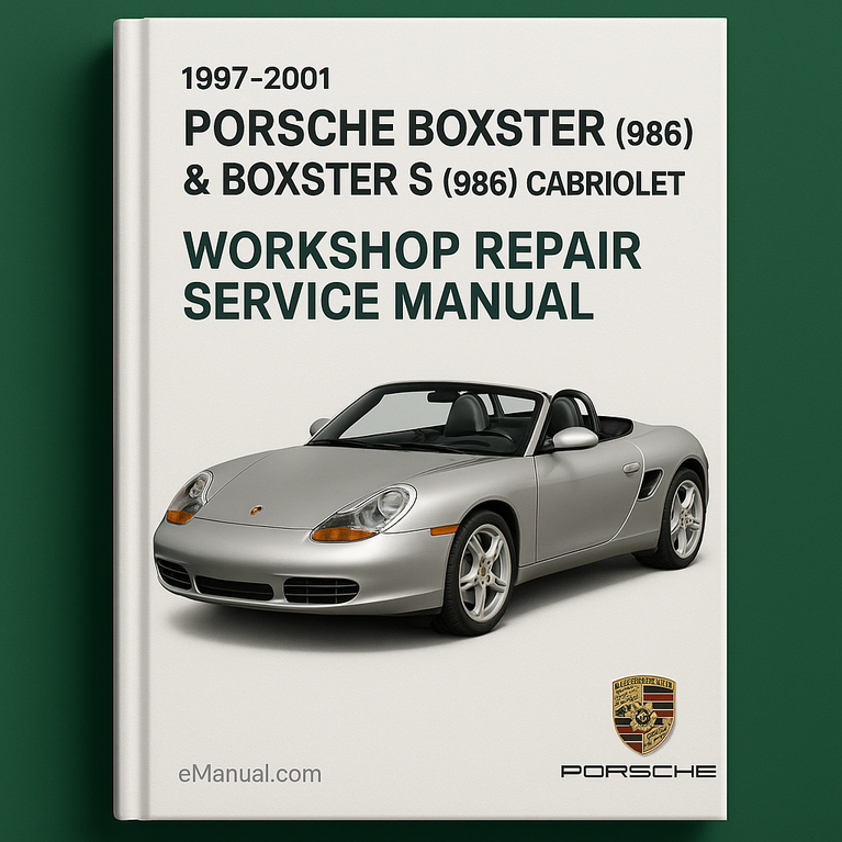 1997-2001 Porsche Boxster (986) & Boxster S (986) Cabriolet Workshop Repair Service Manual