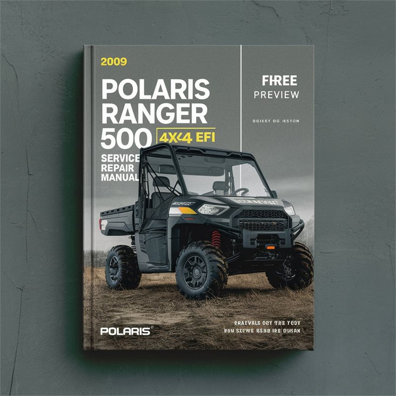 2009 Polaris Ranger 500 4x4 EFI (free Preview) Service Repair Workshop Manual PDF