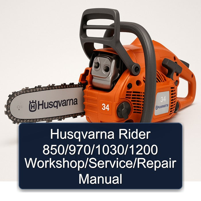 Husqvarna Rider 850/970/1030/1200 / Service Repair Workshop Manual PDF