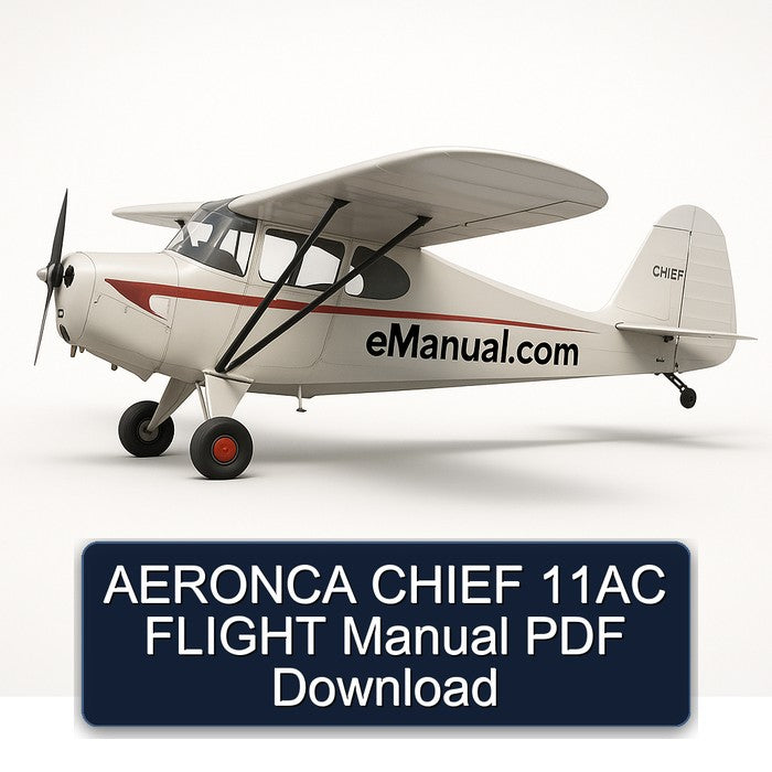 Aeronca Chief 11AC Flight Service Repair Workshop Manual PDF