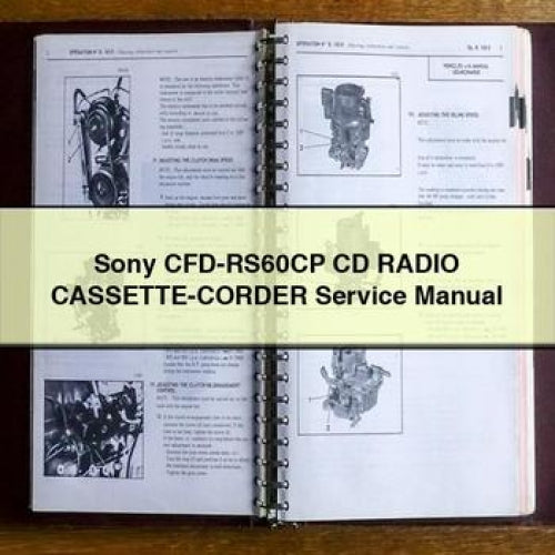 Sony Cfd-rs60cp CD Radio Cassette-corder Service Repair Workshop Manual PDF