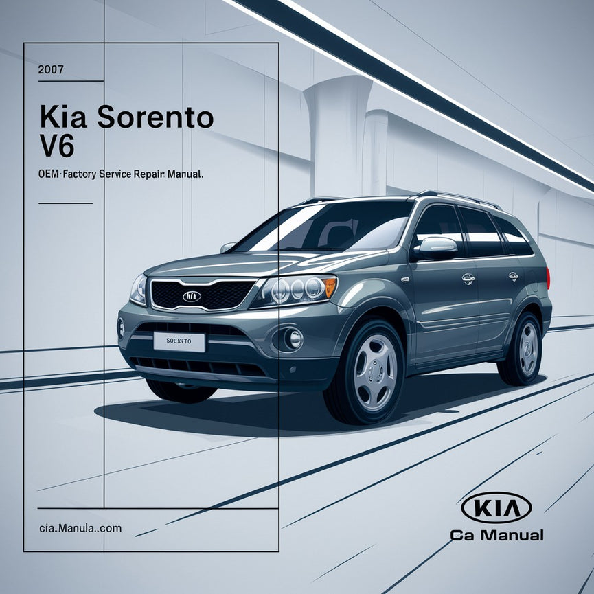 Manual de reparación y servicio de fábrica del fabricante original del Kia Sorento V6 3.8L 2007