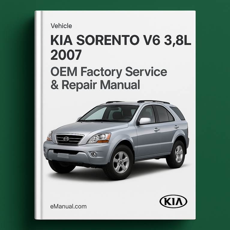 KIA Sorento V6 3.8L 2007 OEM Werksservice-Reparaturhandbuch