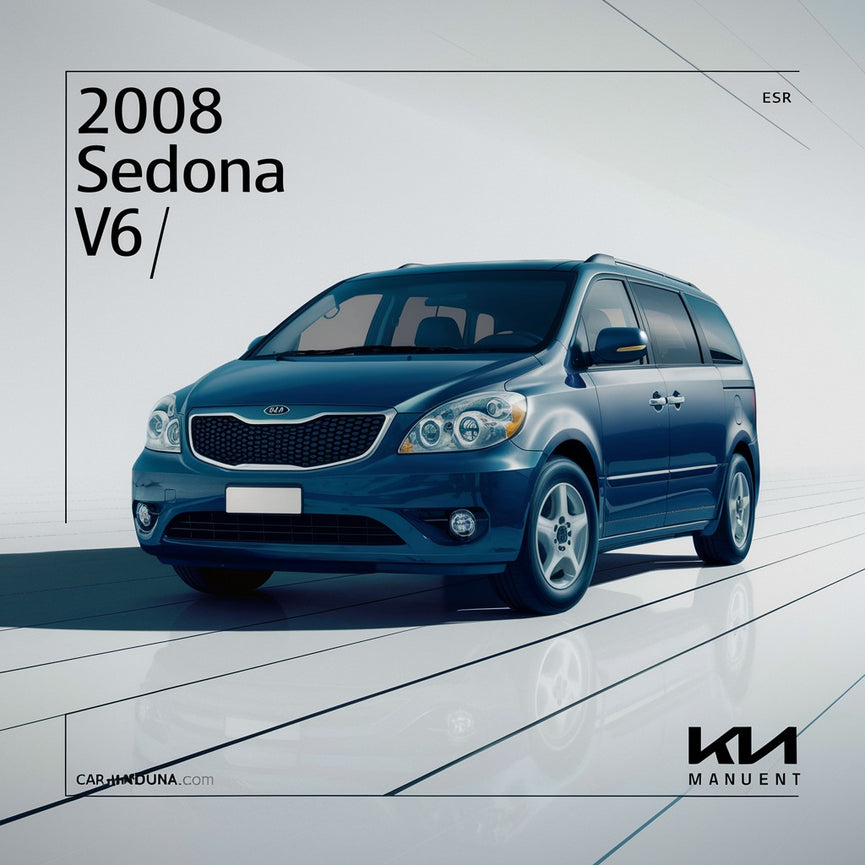 Manual de reparación y servicio de taller de fábrica OEM de KIA Sedona 2008 V6 (3,8 L) FSM específico del año