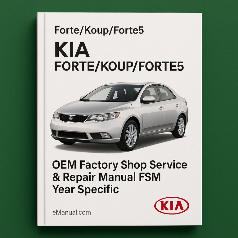 KIA Forte/Koup/Forte5 2010 4CYL (2.4L) OEM Factory Shop Service Repair Manual FSM Year Specific