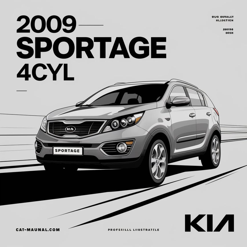 Manual de reparación y servicio de taller de fábrica OEM de KIA Sportage 2009 4CYL (2.0L) FSM específico del año