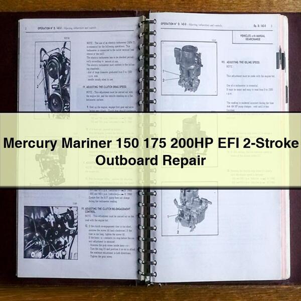 Reparatur von Mercury Mariner 150 175 200 PS EFI 2-Takt-Außenbordmotoren