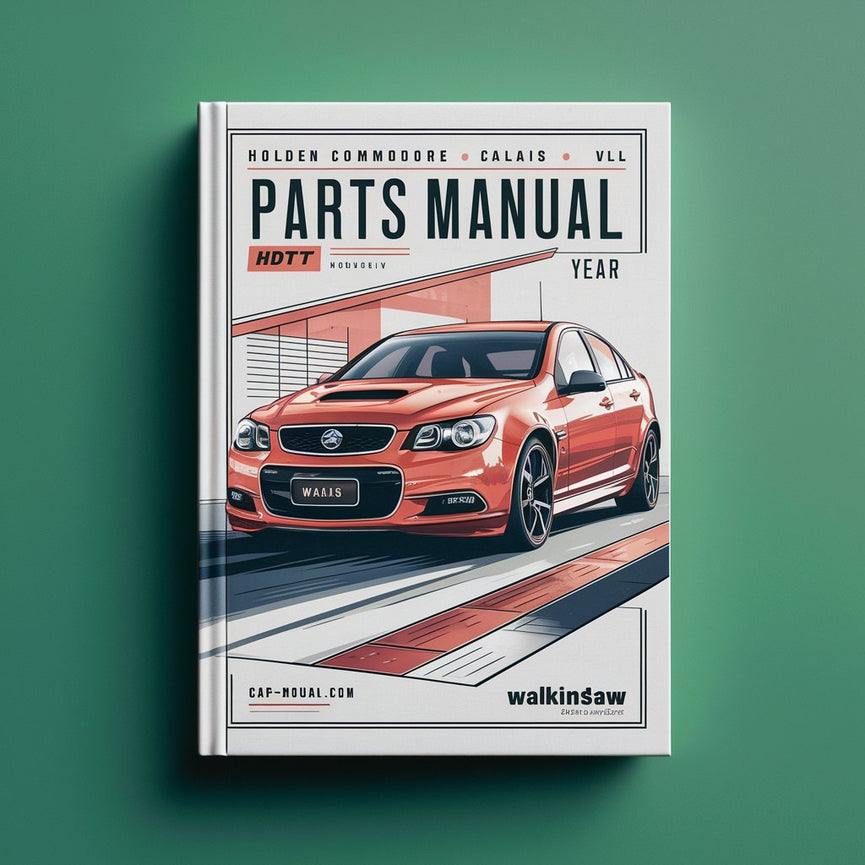 Manual de piezas del Holden Commodore CALAIS VL HDT WALKINSHAW