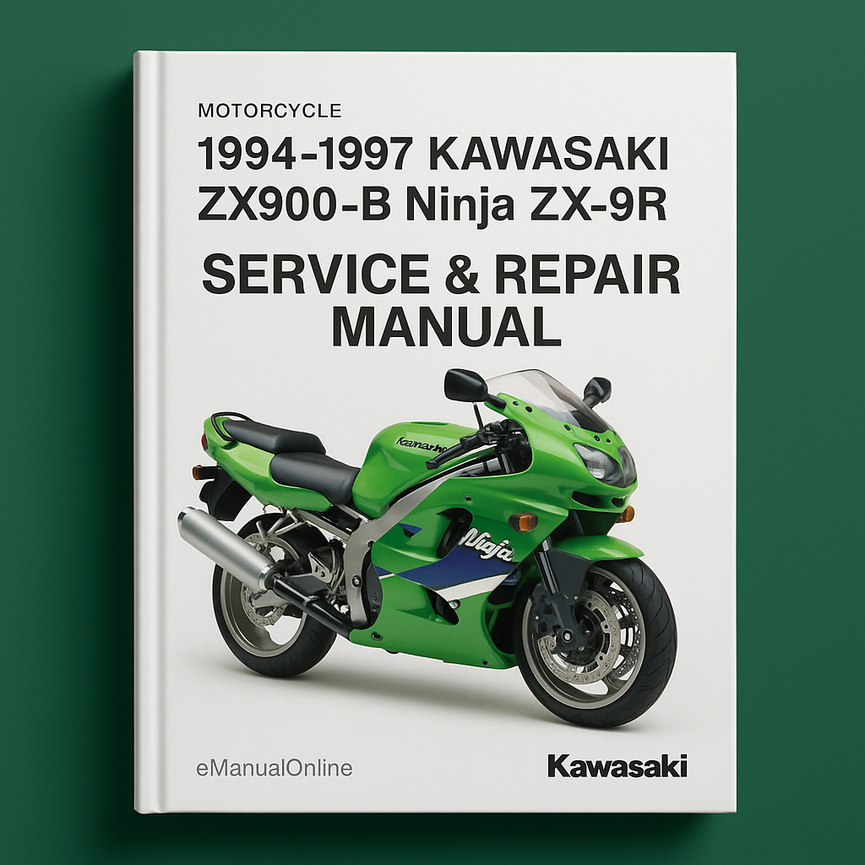 1994-1997 Kawasaki Motorcycle ZX900-B Ninja ZX-9R Service Repair Manual ( FREE Preview )